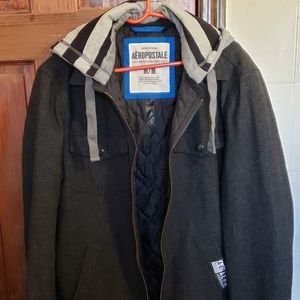 Aeropostale Men's Wool Blend Jacket